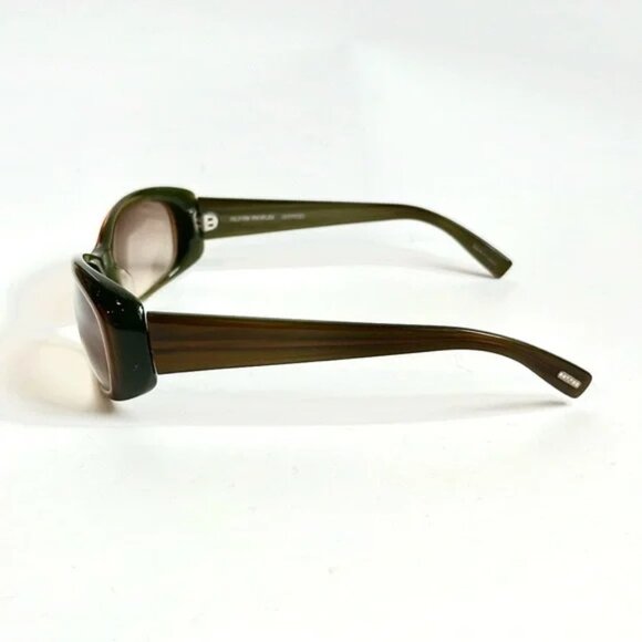 Oliver Peoples Phoebe Brown Rectangular Sunglasses - Picture 3 of 7